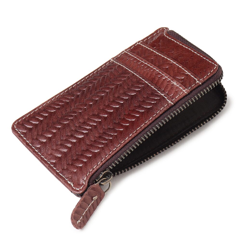 8840 Zipper Leather Wallet - Credit Card Holders - Small Wallet - Thin